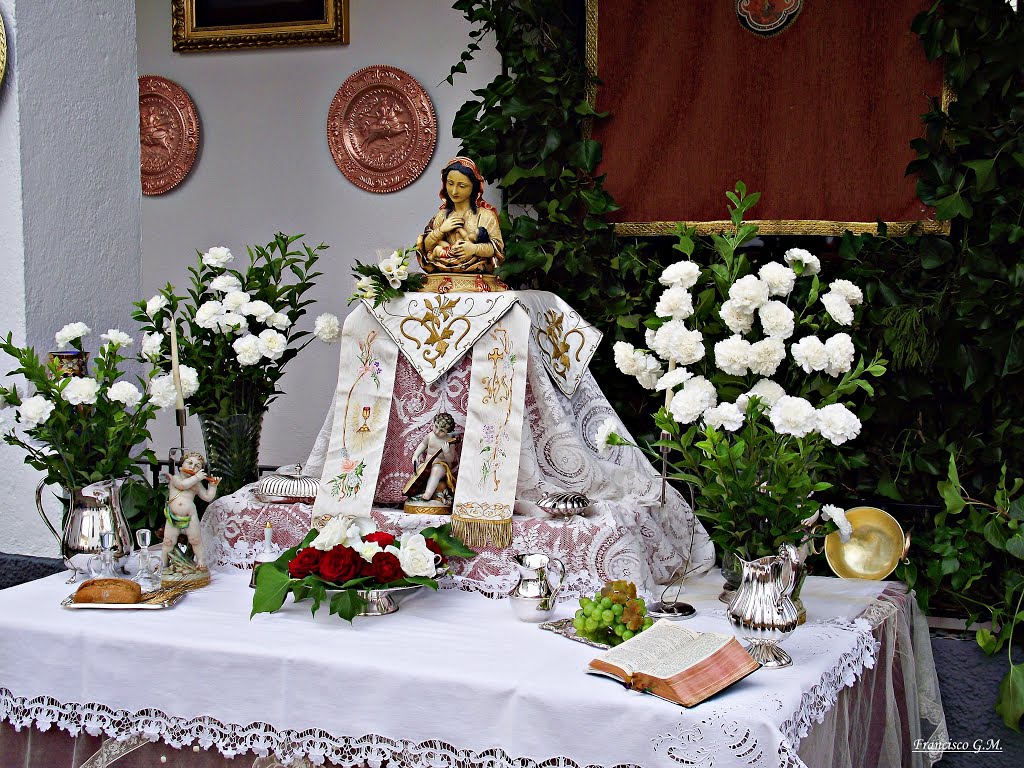 Altar para la procesión del Corpus.- Víznar (Granada) by Francisco González M…