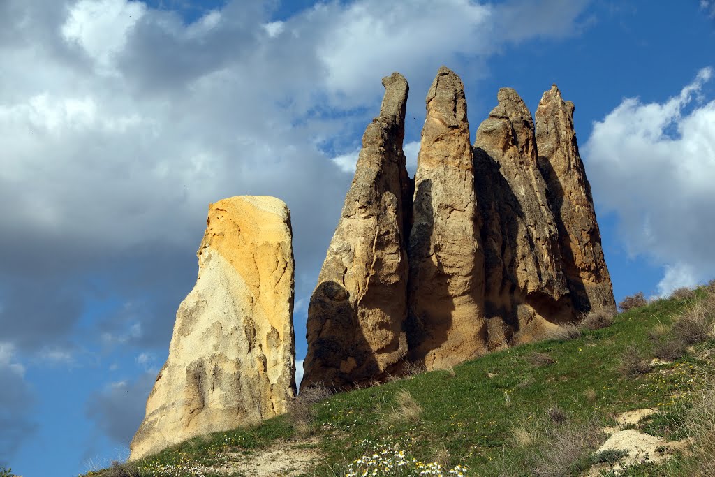 Landscape south of Cavusin, Cappadocia Turkey by pskusek