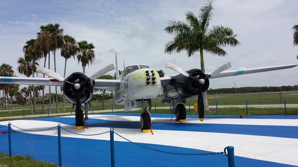 Airplane Douglas B-26 at Bay of Pigs Monument .Kendall -Tamiami Airport by JMLRUSB