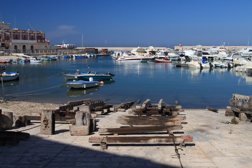 Bisceglie harbour, Italy by Stephen Gainsboro