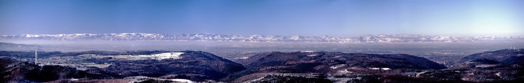 Vogesenblick vom Hünersedelturm / Panorama by dbuehler