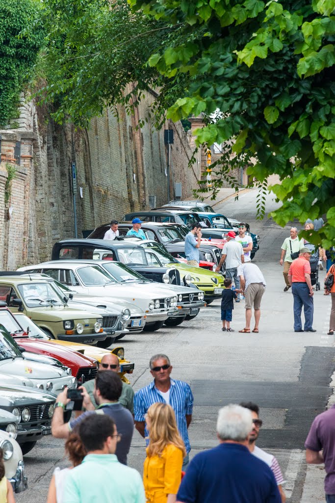 Classic Car/Motorcycle/Scooter Rally at Montalto Delle Marche, June 2015 by Mike Scott