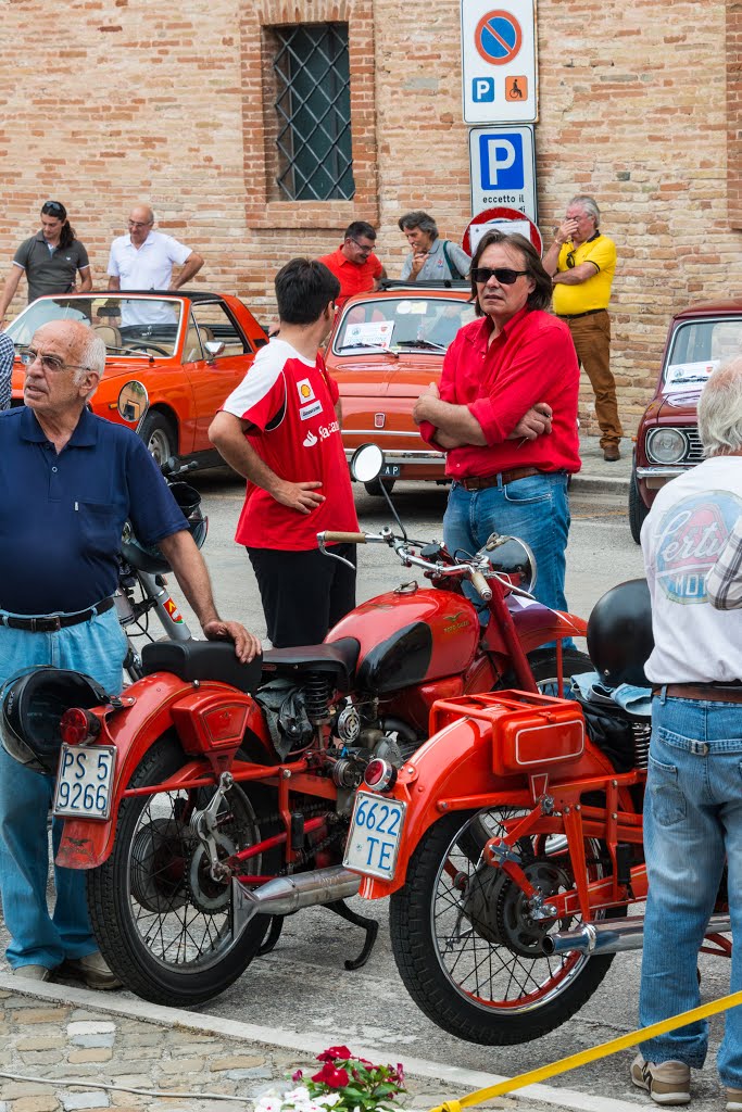 Classic Car/Motorcycle/Scooter Rally at Montalto Delle Marche, June 2015 by Mike Scott