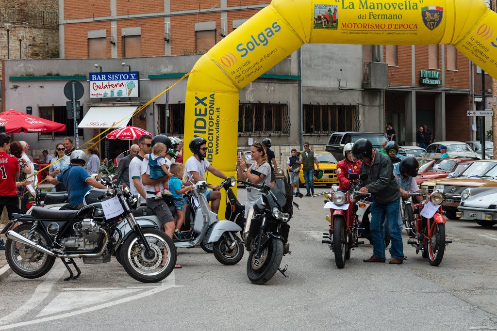 Classic Car/Motorcycle/Scooter Rally at Montalto Delle Marche, June 2015 by Mike Scott