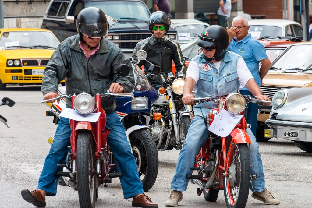 Classic Car/Motorcycle/Scooter Rally at Montalto Delle Marche, June 2015 by Mike Scott