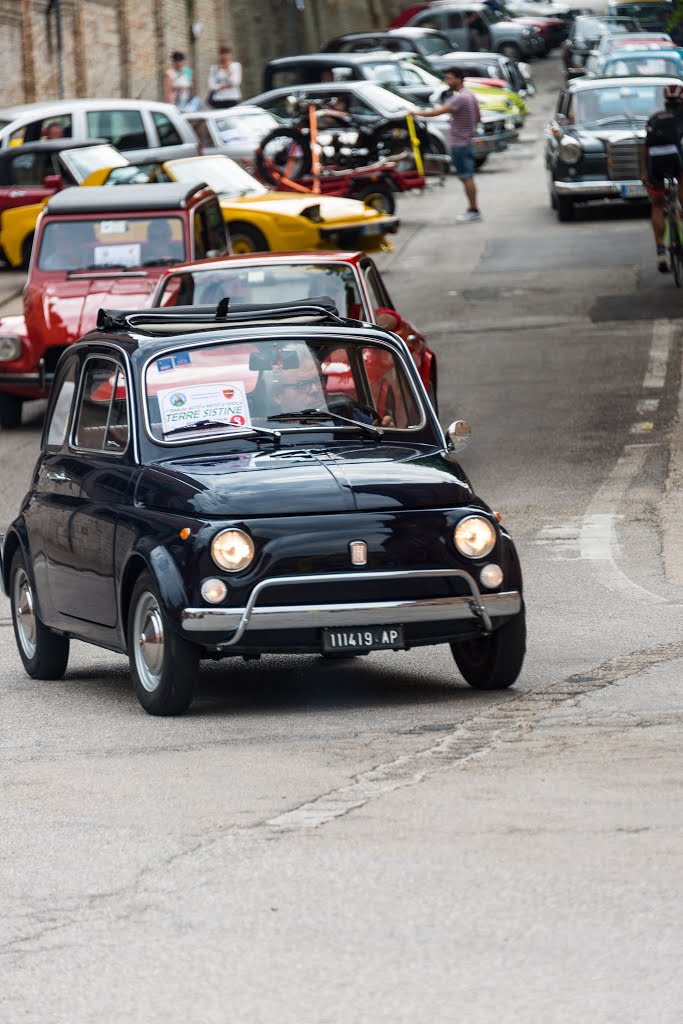 Classic Car/Motorcycle/Scooter Rally at Montalto Delle Marche, June 2015 by Mike Scott