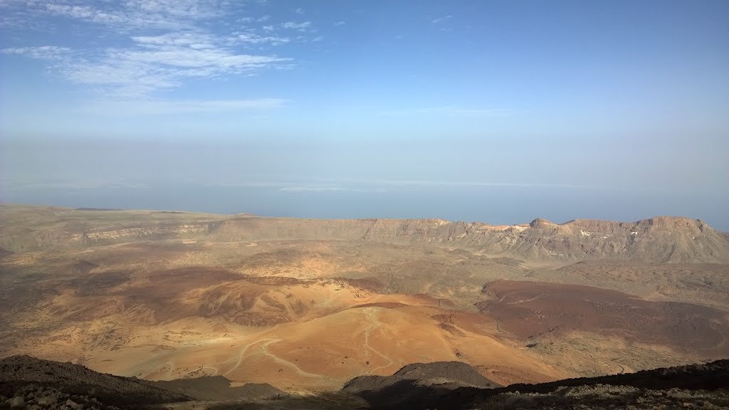 Abendklicher Blick in die Caldera by The Hat