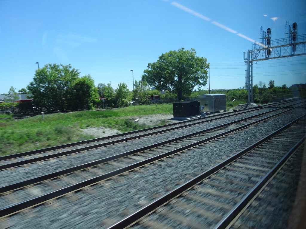 Looking out the left window on a trip from Union to Pearson, 2015 06 06 A (428).JPG by OldYorkGuy