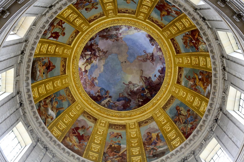 Techo del Palacio de Los Inválidos, París, Francia. by Octavio Aldea