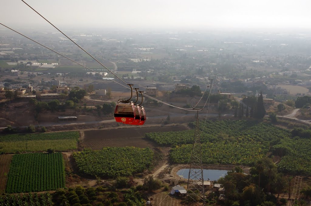 Qarantal cable car, Jericho, Judea, Israel by Al-Xander