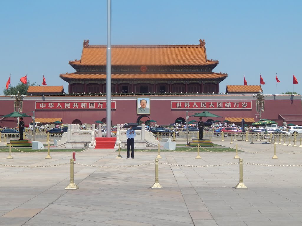 Beijing, Tiananmen Tower by Attila Majevszky