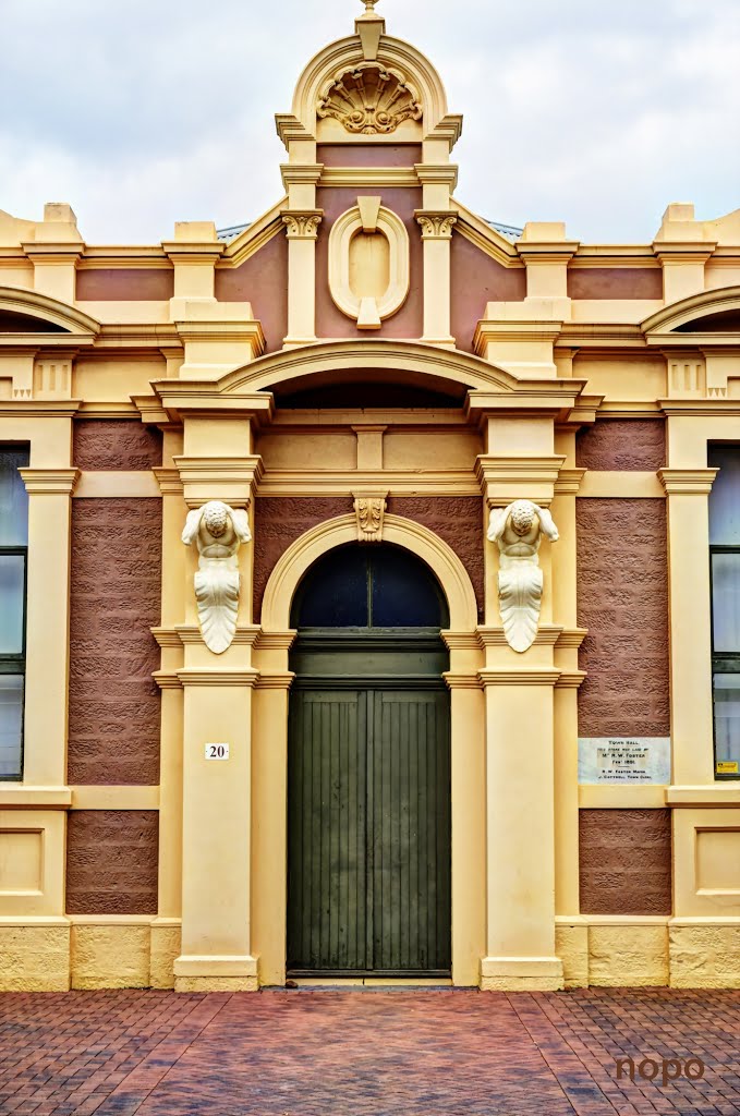 Town Hall Entry. Quorn. SA by Peter C