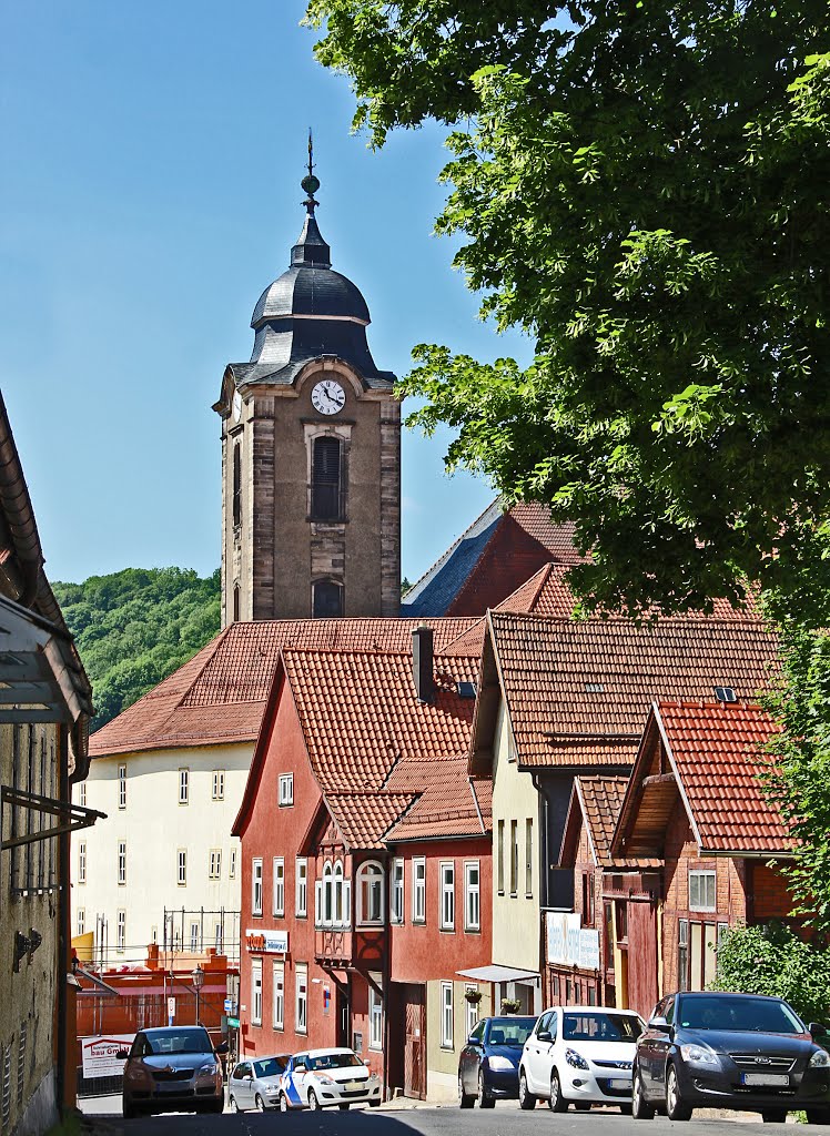 Hildburghausen Blick aus der Oberen Allee zur Christuskirche by Contessa