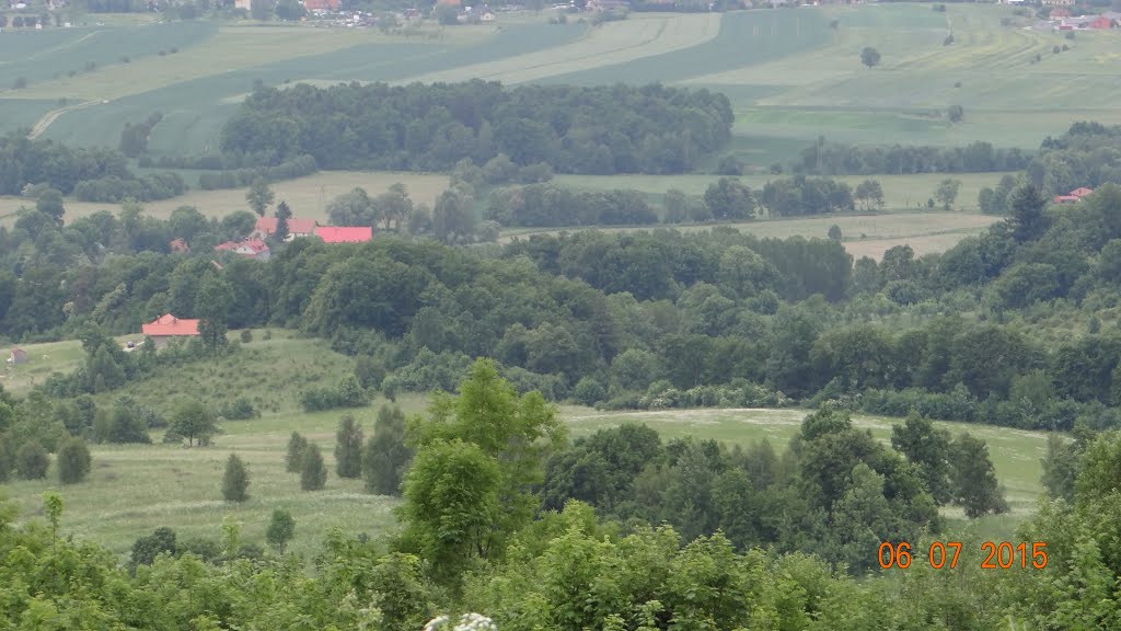 Komarno (niem. Kammerswaldau) – wieś w Polsce położona w województwie dolnośląskim w gminie Janowice Wielkie – szlak na Skopca (724 m n.p.m.) by Andrzej Wacławek