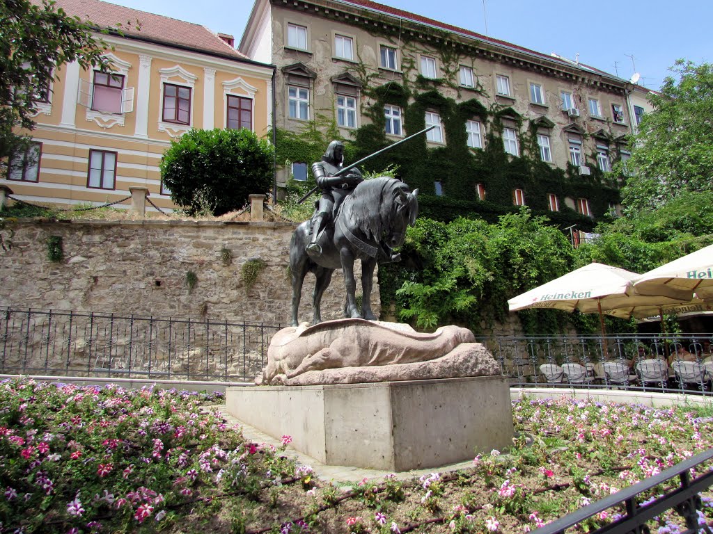 Zagreb, Gornji grad, spomenik Sv. Juraju by Bezigrajcanka