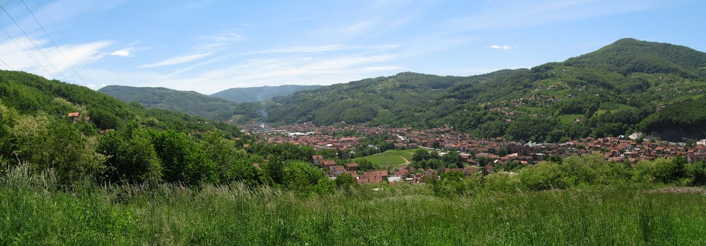 View of Ivanjica from the Road to Vidin Krš by Marko Randjic