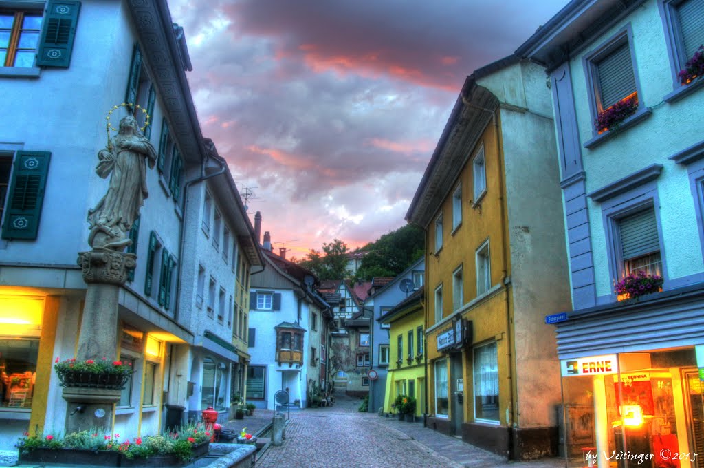 Zubergasse Tiengen am Abend by Veitinger Germany