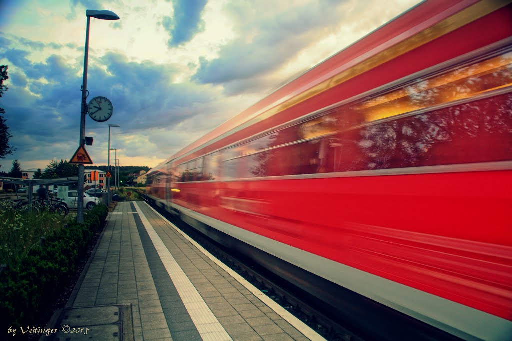 Bahnhof Tiengen - Ausfahrt DB IRE Richtung Waldshut by Veitinger Germany