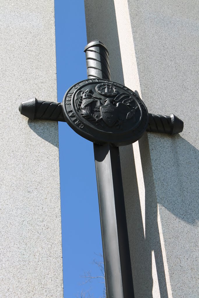 Cross, Sword and Seal of Arkansas, Arkansas Monument by JJ Kwashnak