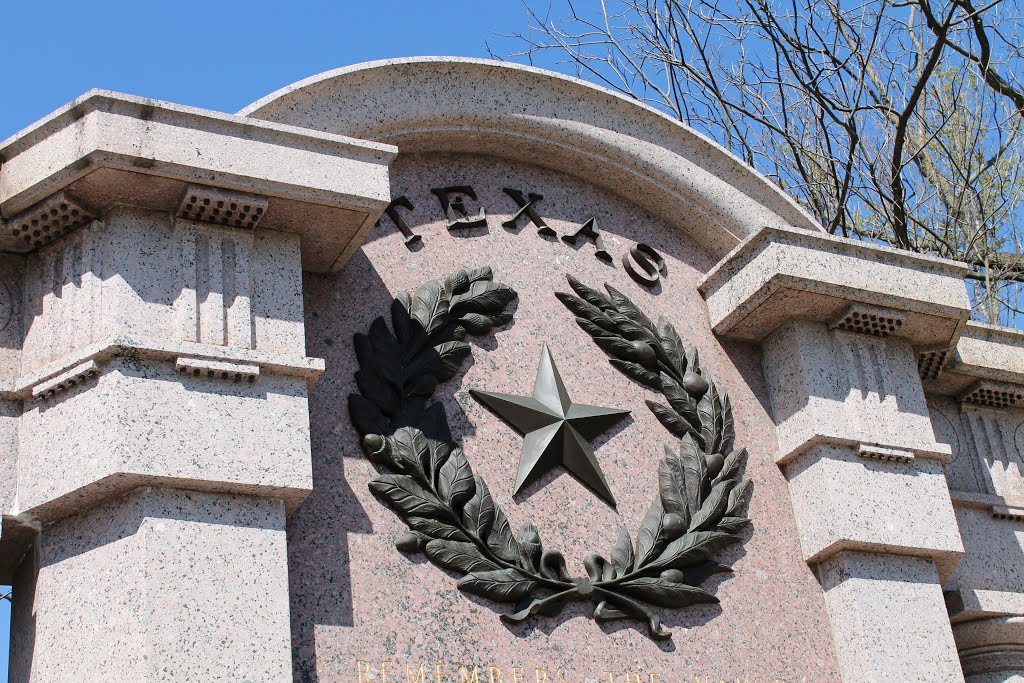 Texas Name and wreath, Texas Monument, Vicksburg NMP by JJ Kwashnak