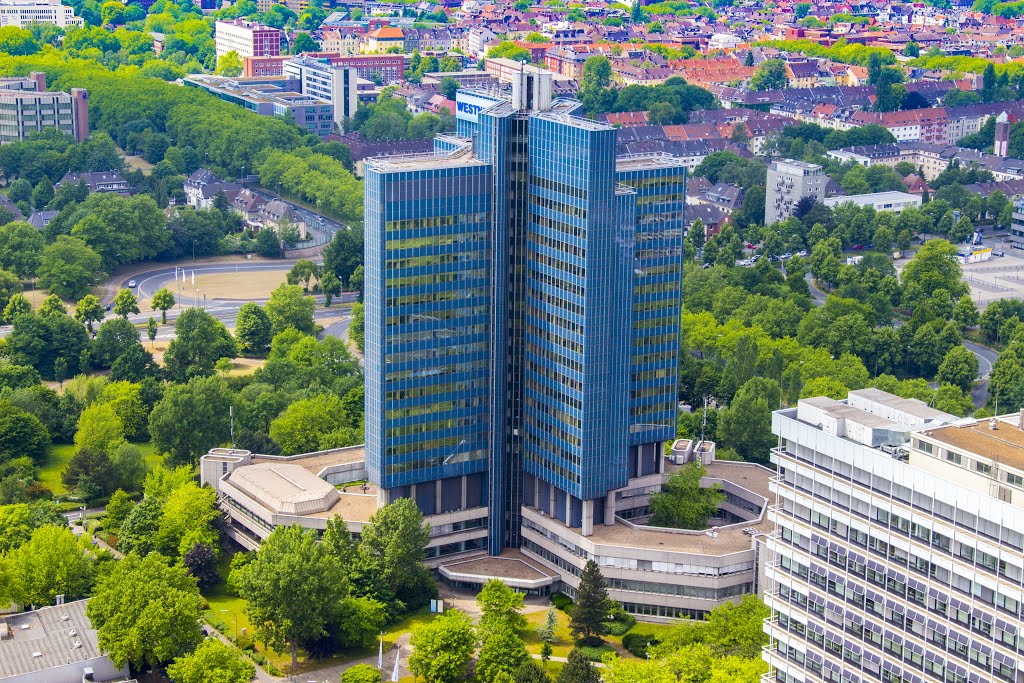 Blick vom Florianturm auf das Westnetz Hochhaus by Swisstec93