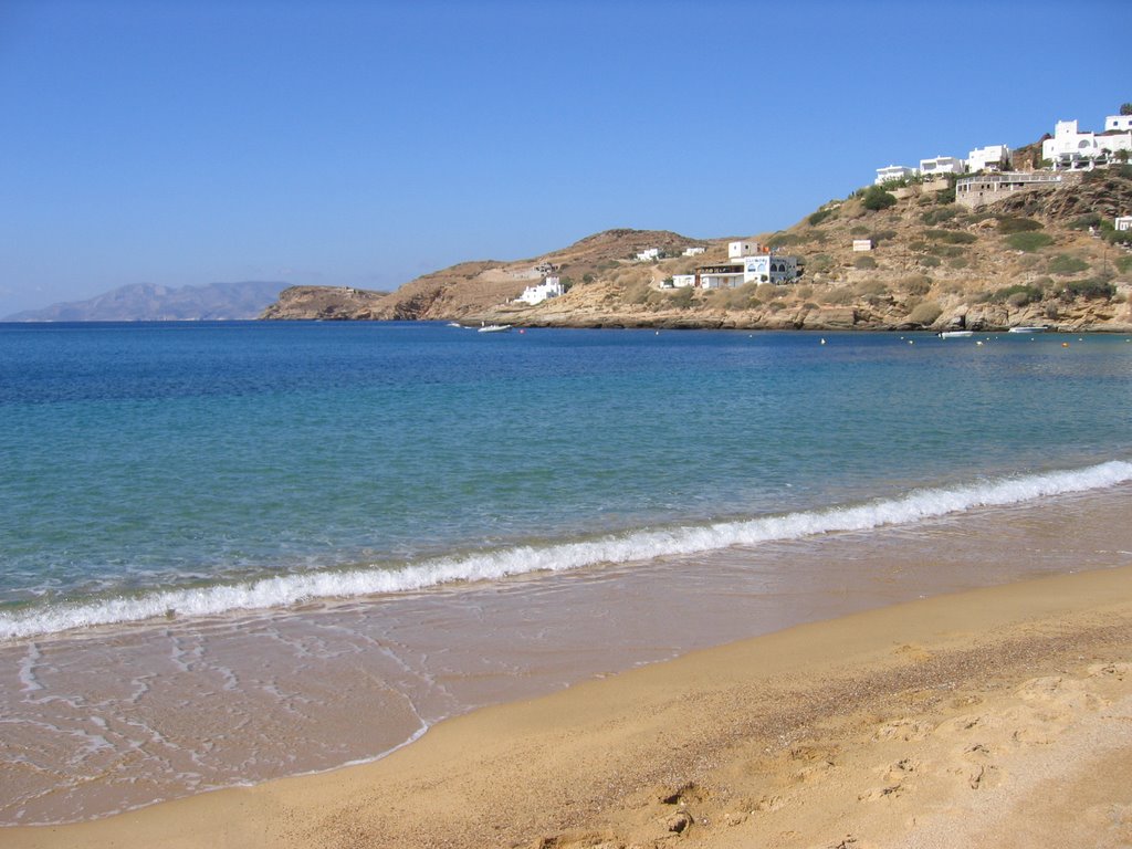 Milopotas beach Ios, Greece by Eliz Lingjaerde