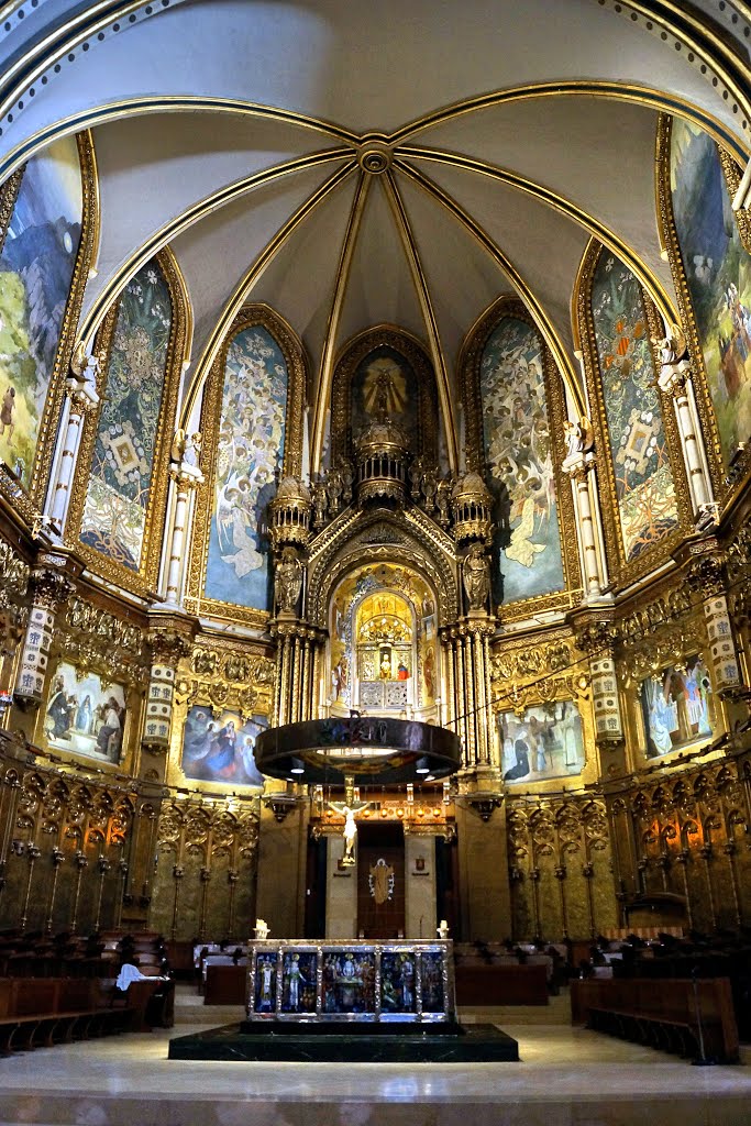 Montserrat basilica by Yuri Rapoport