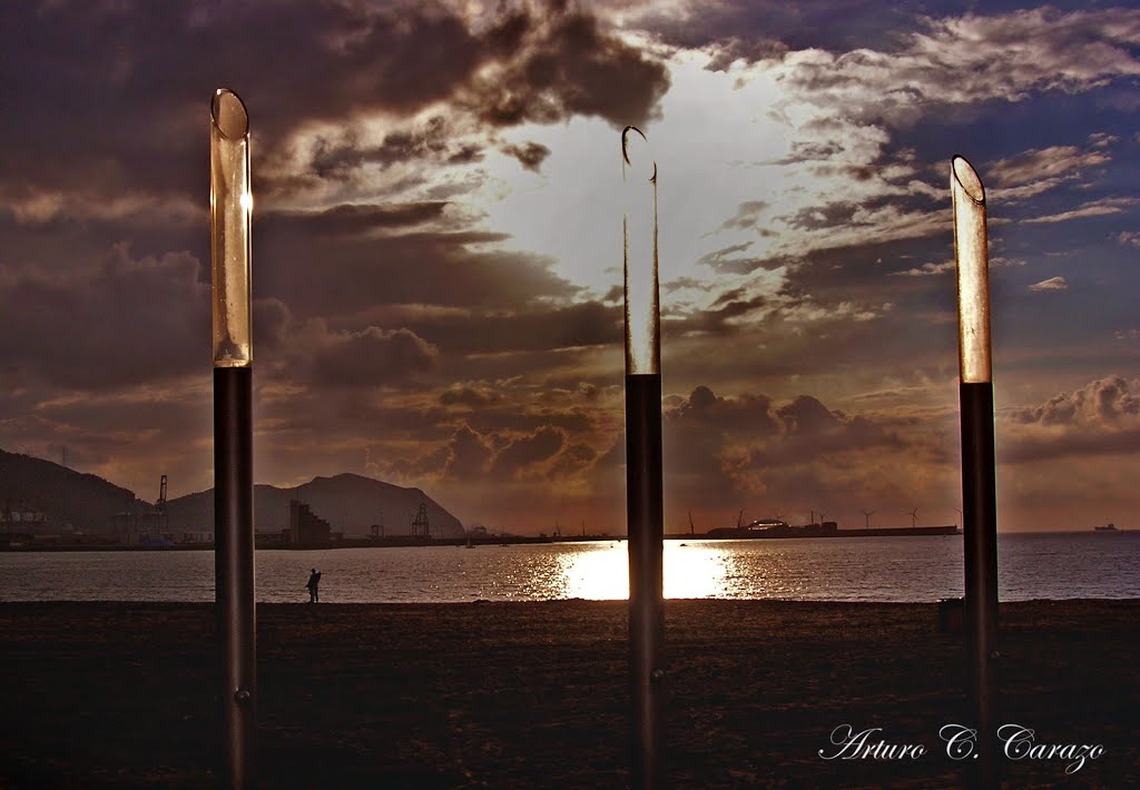 Atardecer en Getxo by Arturo C. Carazo Aro…