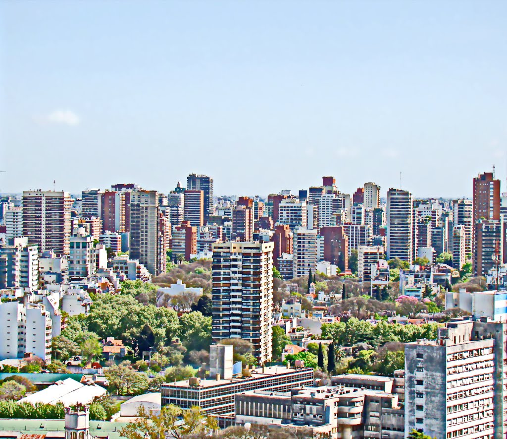 Ciudad Autónoma de Buenos Aires - Vista Norte de la Ciudad desde terraza edificio torre (Piso 33) ubicado en Palermo - ecm by eliseo c. martínez