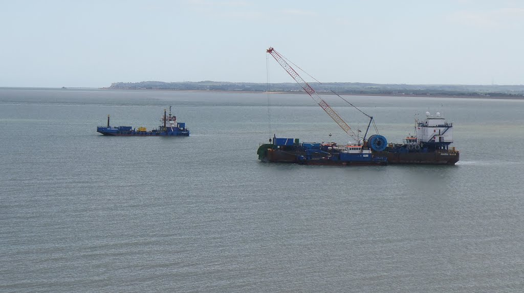 Deal pier seen from Ramsgate/Pegwell Bay by Meic W Caerdydd