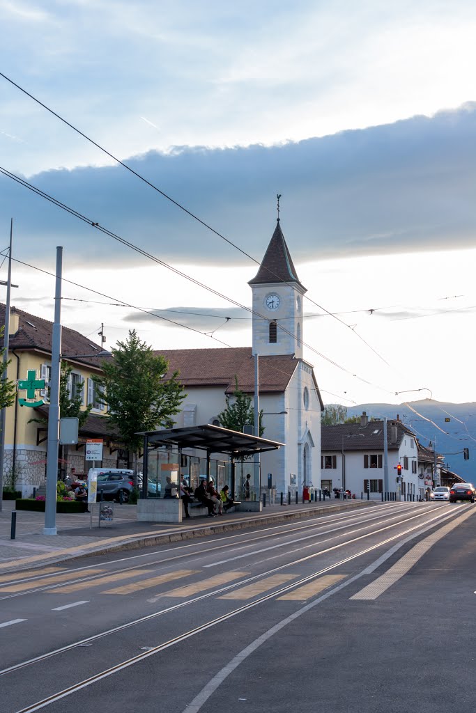 Meyrin Village tramstop by Sergey Evdokimov