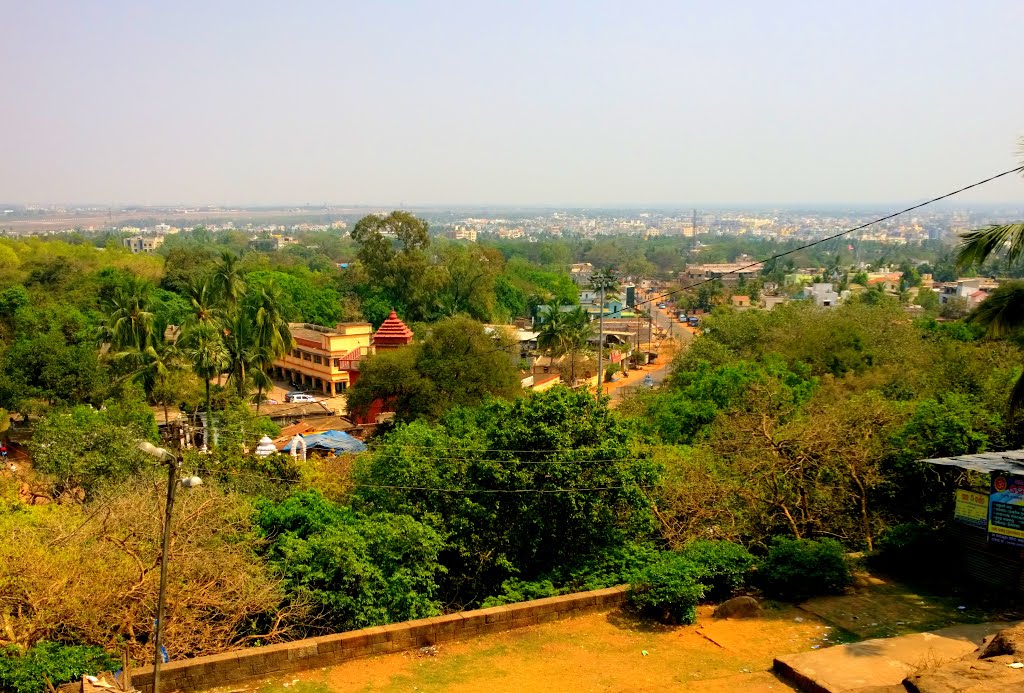 Bhubaneswar View from Khandagiri, Bhubaneshwar, Odisha, India by Kamalakar Anthati