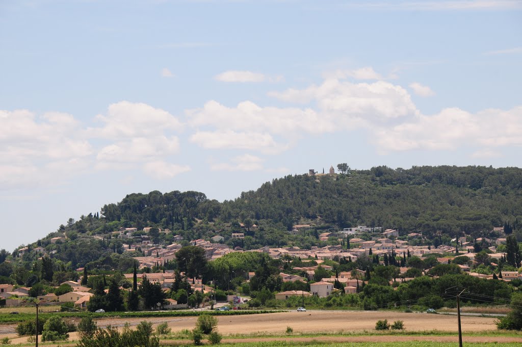 Panorama of Calvisson, built partially at the hill by Henk Monster