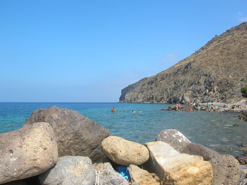 Refreshing dip in Patmos by Carlos Arango