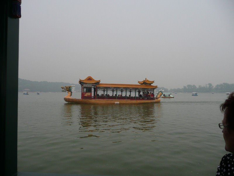 Beijing, Summer Palace, China, Haidian, Kunming Lake, A Dragon Boat, 颐和园 by Jan Lalkens