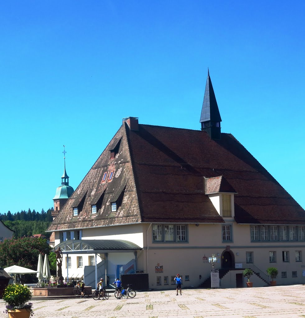 Stadthaus mit Neptunbrunnen by Harald Dorwarth