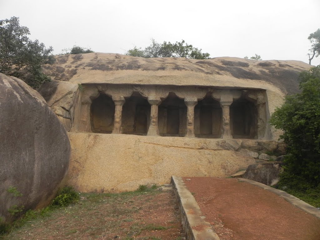 PANCHAPANDAVA CAVE, MAMALLAPURAM by ALENDE DEVASIA