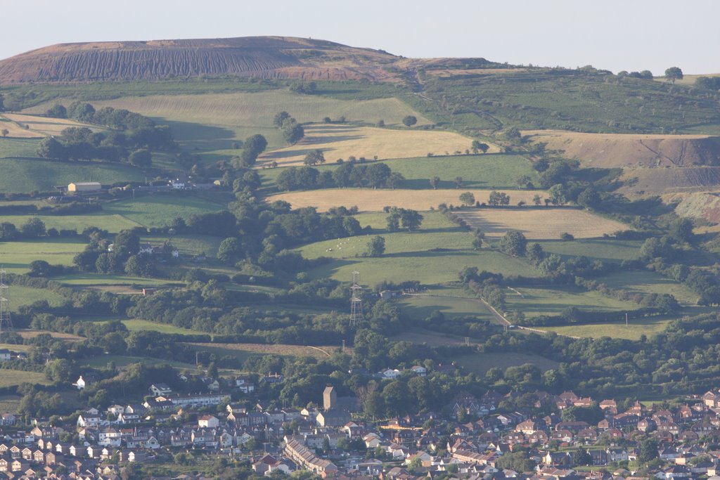 Bedwas from Caerphilly Common by RussellRees