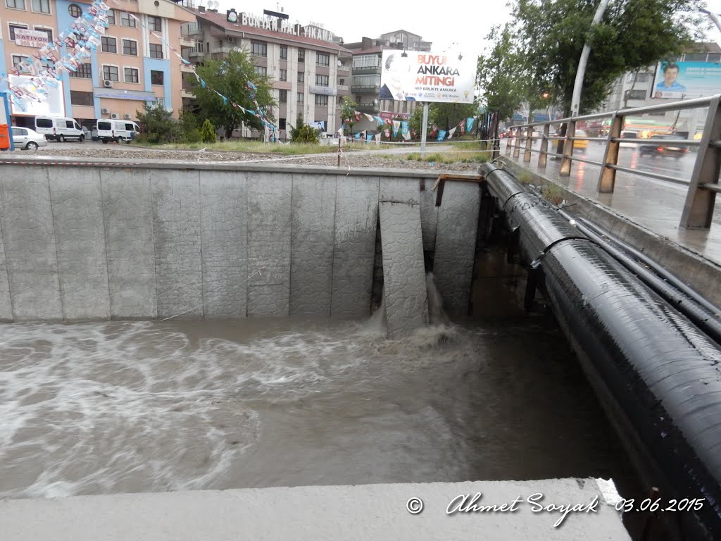 Sağanak yağış sonrası Keçiören Ihlamur vadisi çalışmaları by ahmet soyak