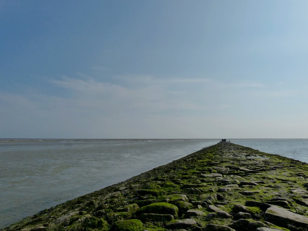 Berck - Le brise lames entre la baie d'Authie et la Manche by epaulard59