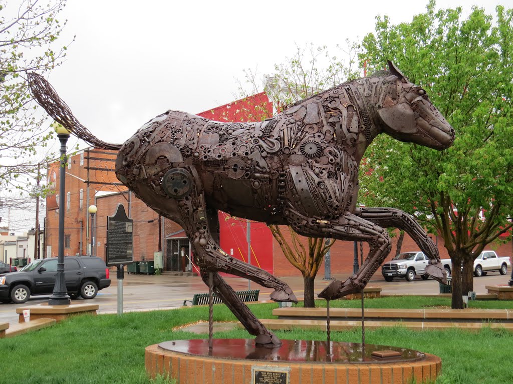 Horse statue Cheyenne WY Depot Plaza by Debbie Little