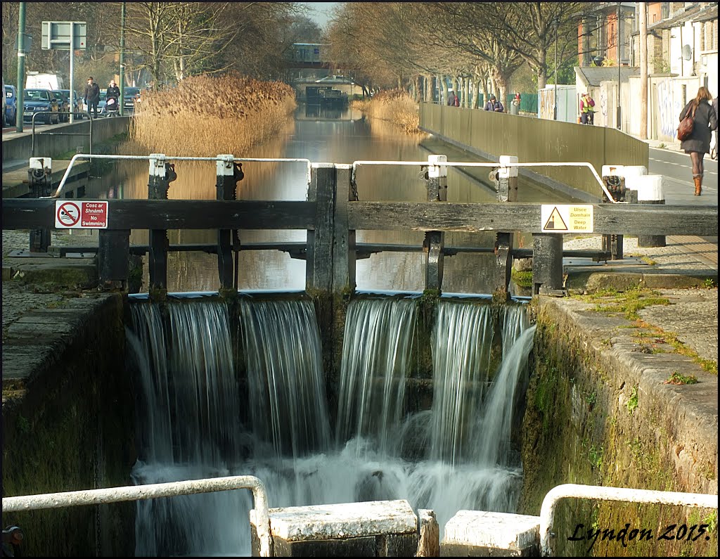 Lock On The River Dodder, Dublin by Lyndon Hookham