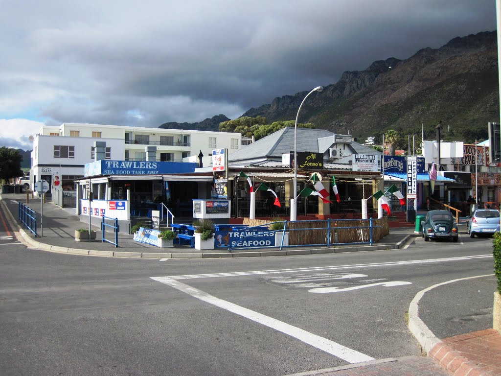 Trawlers Seafoood Take Away on Beach Road by Charles Vrey