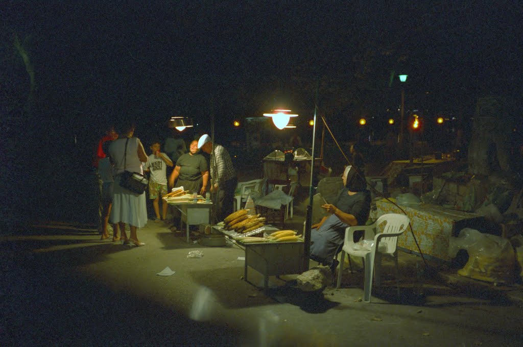 Night Shot (août 1993 Ioannina, Grèce) by Nick Adams