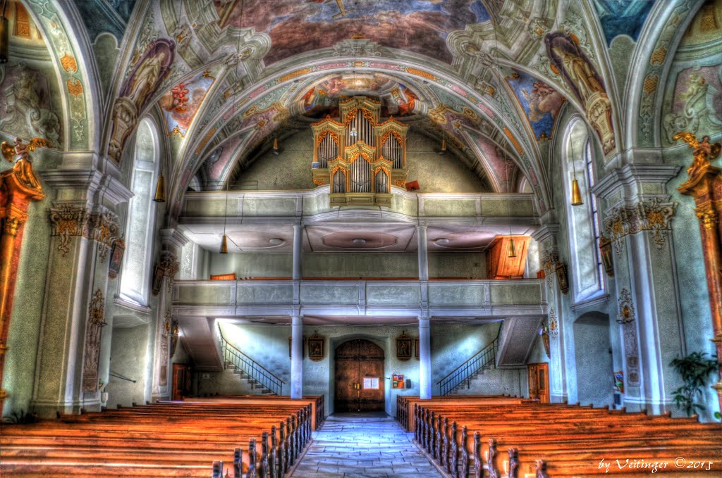 Blick zu Orgel , kath. Kirche Schlanders / view to the organ, cath. church of Schlanders by Veitinger Germany