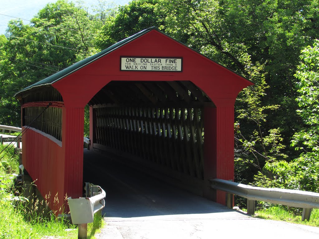 West Arlington Covered Bridge from North by Chris Sanfino