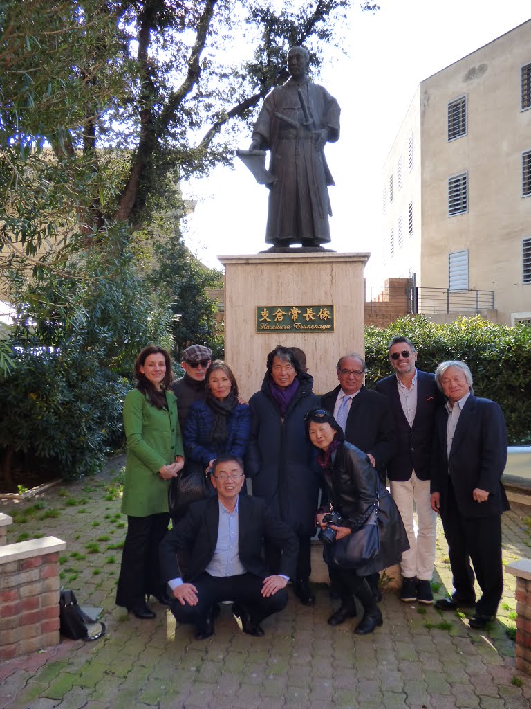 Hasekura statue at civitavecchia by Watanabe M