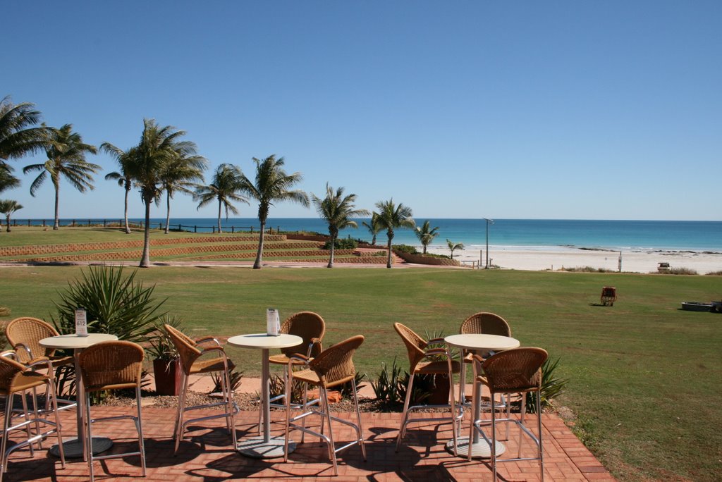 Beach view from Sunset Bar, Cable Beach Club by moltenmtl