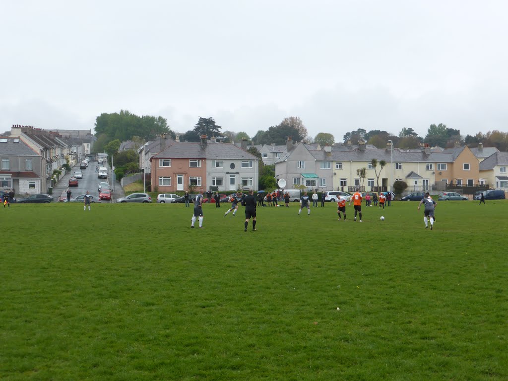 Football at Tothill Enclosure, Plymouth by Andrew Stead