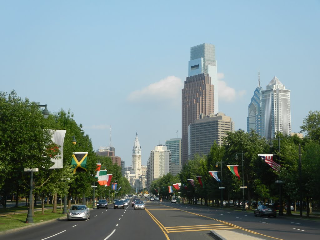 View south of Logan Square in Philadelphia, PA June 10, 2015 by mrmelo27